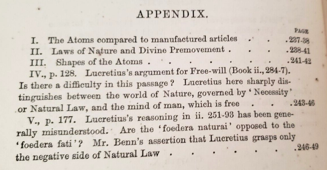 1872 Masson LUCRETIUS‘ ATOMIC THEORY & MODERN SCIENCE,Evolution,Atoms,Philosophy