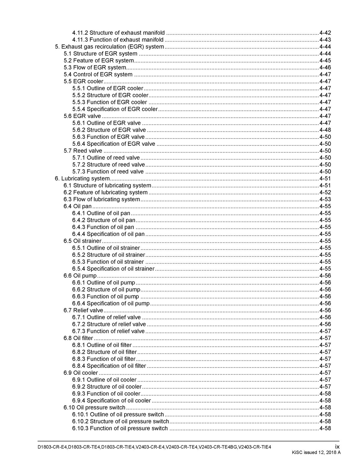 KUBOTA D1803-CR V2403-CR Diesel Engine Workshop Manual – SPIRAL BOUND – JACKET