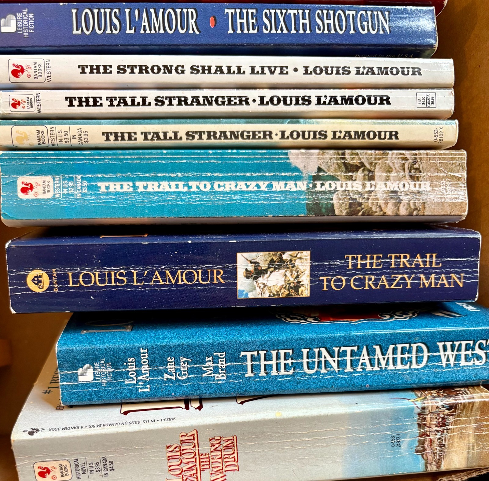 Louis L’Amour Paperback Books – Buyer Chooses – Western Novels Sackett Series