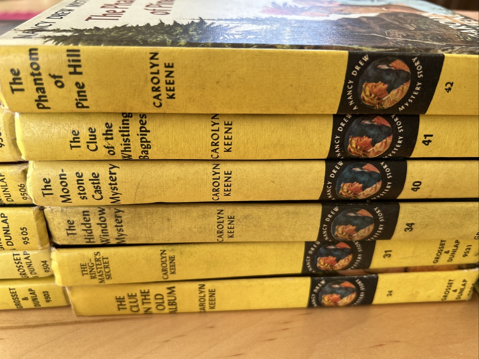 Lot of 17 Nancy Drew Mystery Stories Hardcover Books Carolyn Keene Vintage 1960s