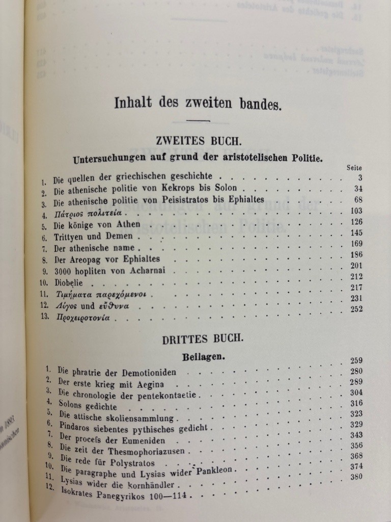 Aristoteles und Athen, Band 1 & 2 in einem Buch. Reprografischer Nachdruck der 1