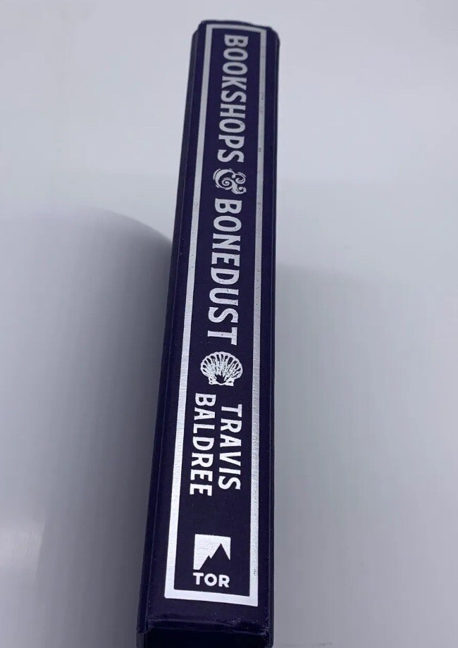 Waterstones Exclusive Bookshops & Bonedust Travis Baldree Signed Stenciled Edges