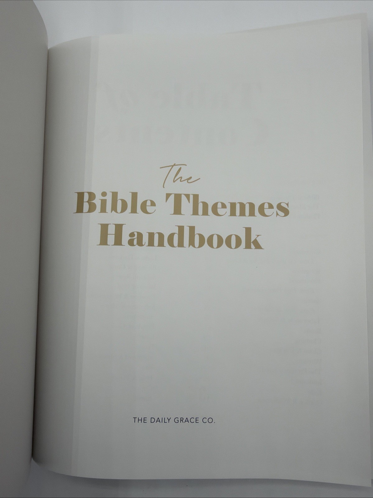 The Bible Themes Handbook Hardcover 2020 The Daily Grace Co Holman 329 Pages