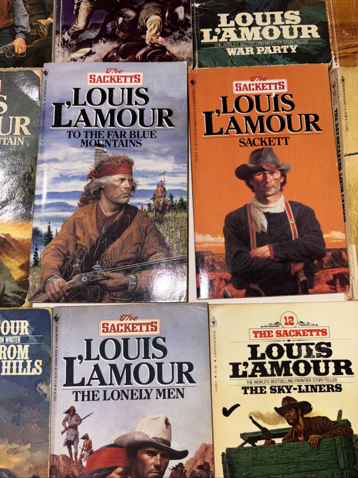 Complete Set Series Lot of 19 Sackett Family Saga Books by Louis L’Amour Set 17