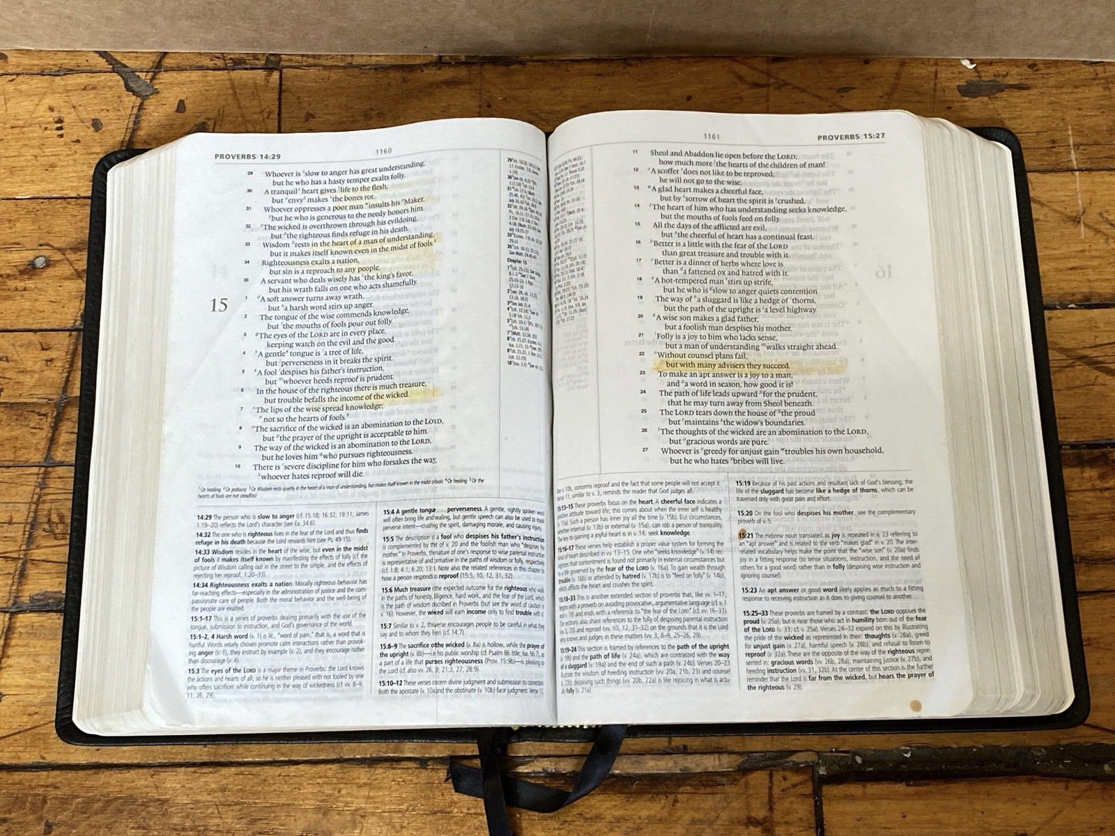 ESV Study Bible Crossway Black Genuine Leather Christian Bible