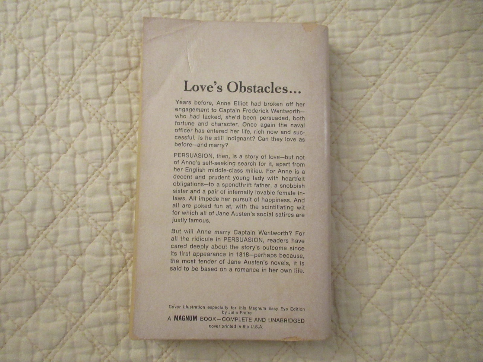 Persuasion by Jane Austen (Paperback) (Magnum Easy Eyes Book) (1968)
