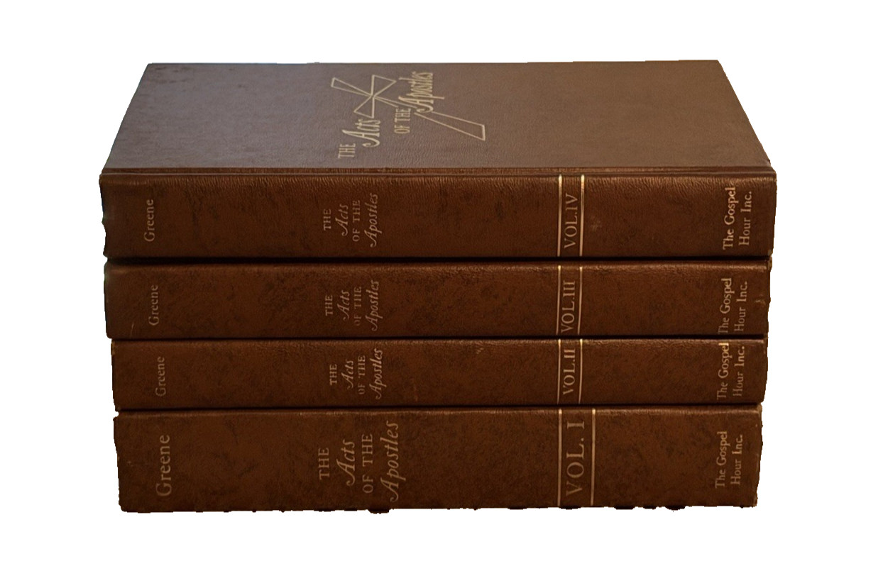 The Acts of the Apostles by Oliver B Greene COMPLETE Set Vol. 1-4 Gospel Hour HC