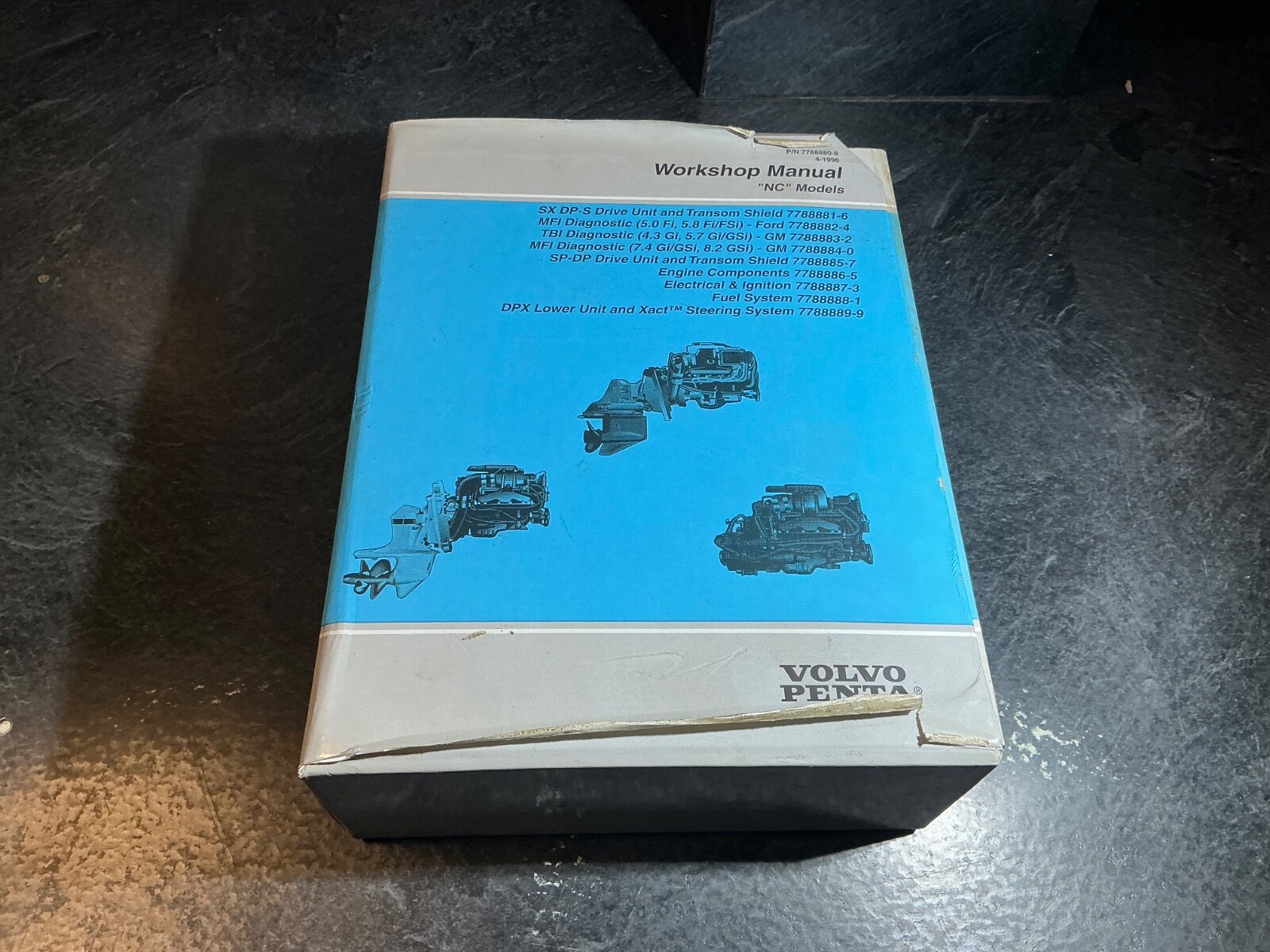 1996 Volvo Penta NC 3.0L, 4.3L, 5.0L, 5.7L, 5.8L, 7.4L, 8.2L Workshop Manual Set