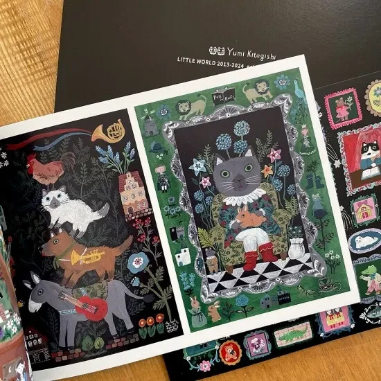 Yumi Kitagishi Art Book LITTLE WORLD 40 Pages All Color W8.2 x H5.8in JAPAN NEW