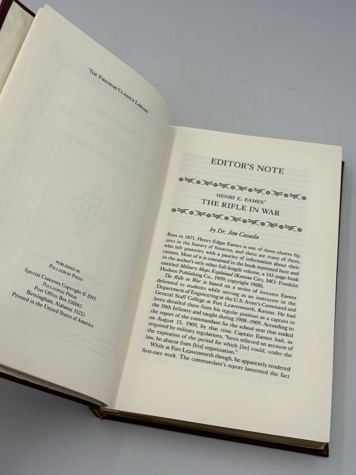 The Rifle In War By Eames (2015) Special Edition Private Printing Leather Bound