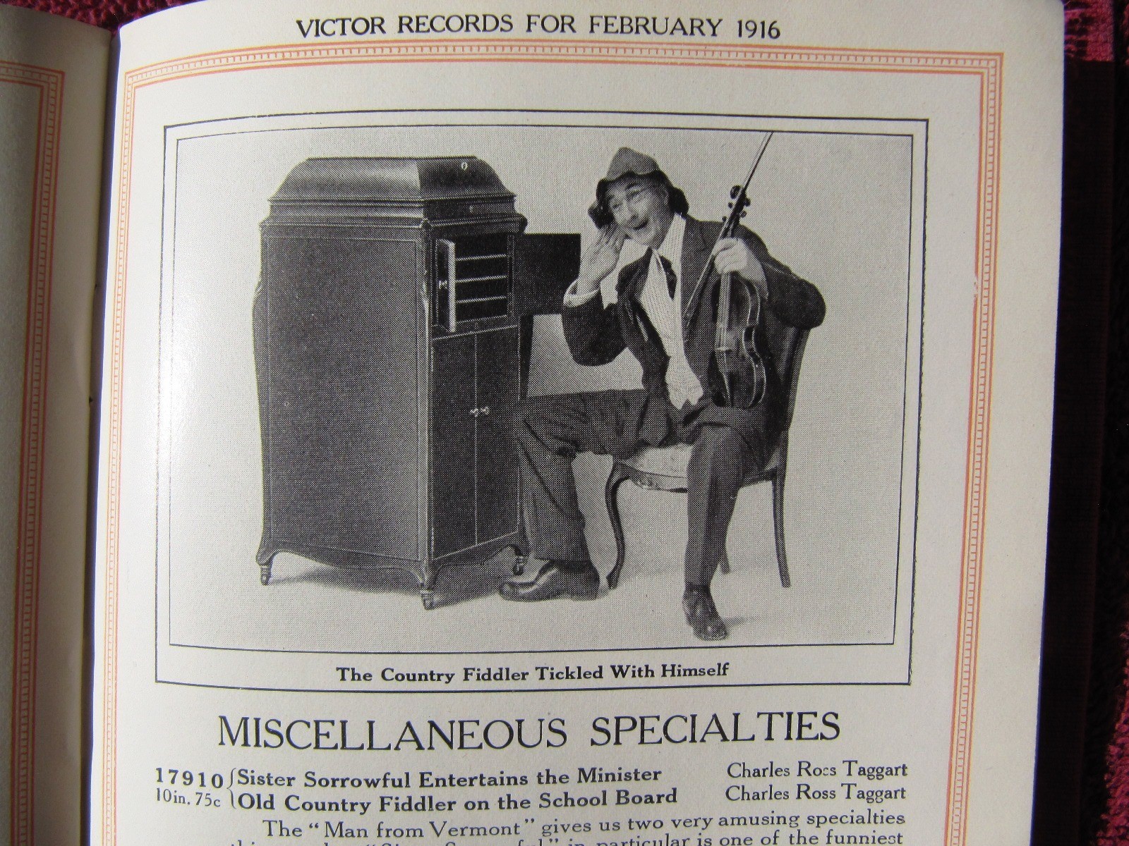 W War I VICTOR IN THE TRENCHES New RECORDS Feb 1916 Supplement Victrola CATALOG
