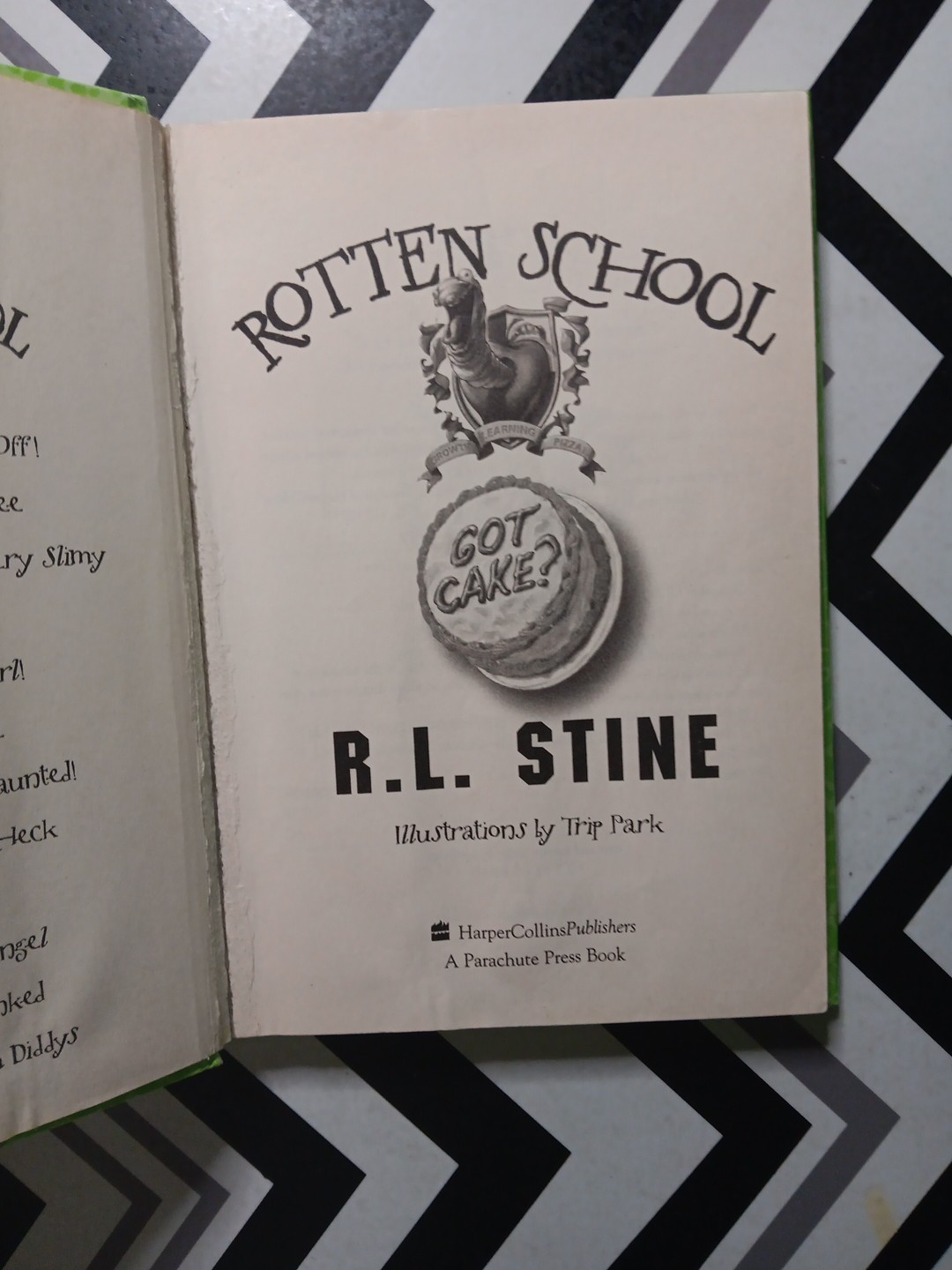 Lot Of 3 Rotten School Books RL Stine EX LIBRARY COPIES
