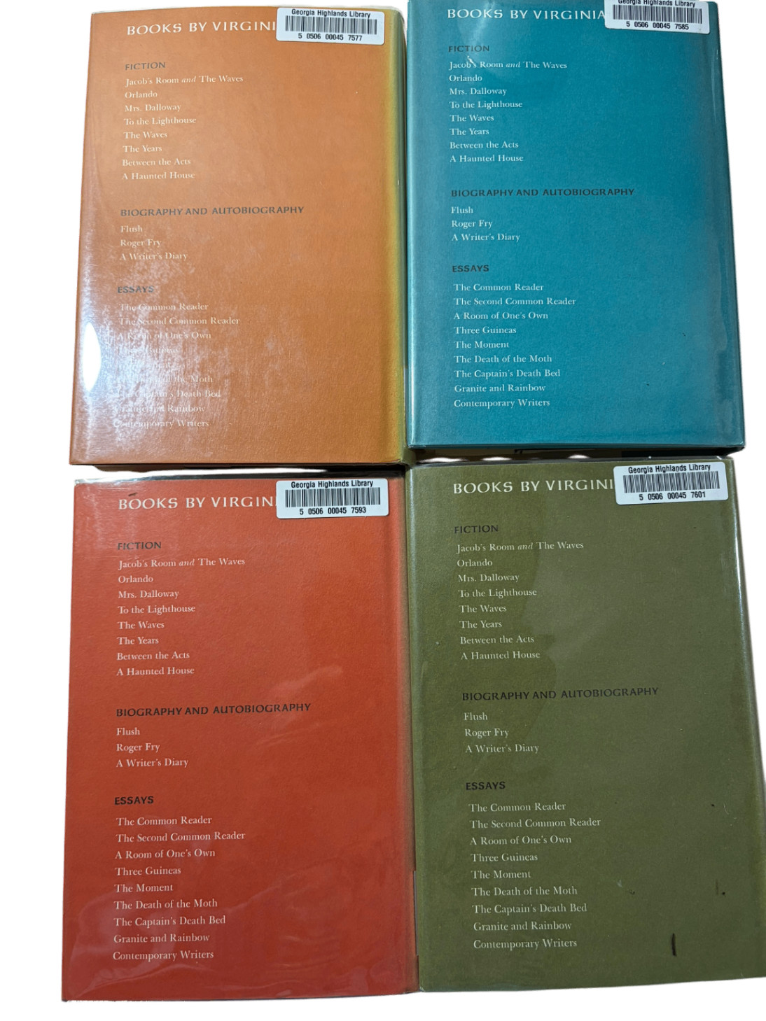 Collected Essays Virginia Woolf 1967 First American Edition Harcourt 4 Vols