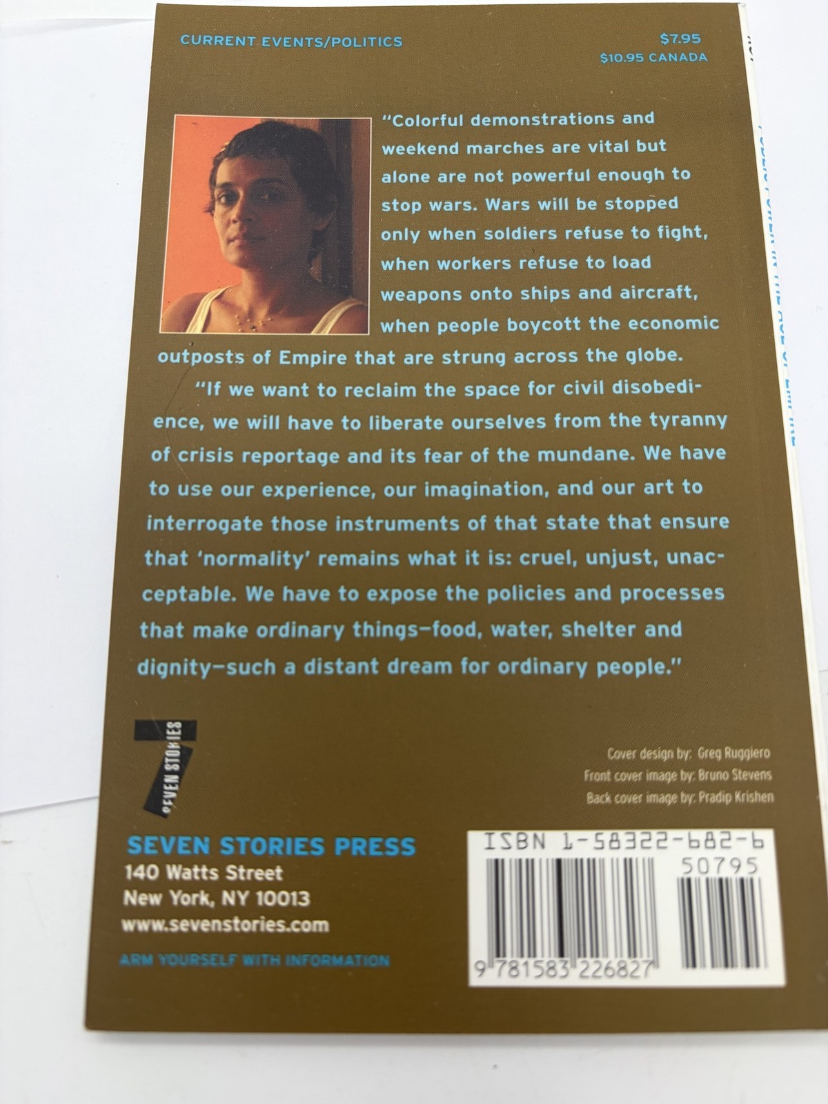 Arundhati Roy Public Power in the Age of Empire Seven Stories Press Book A30