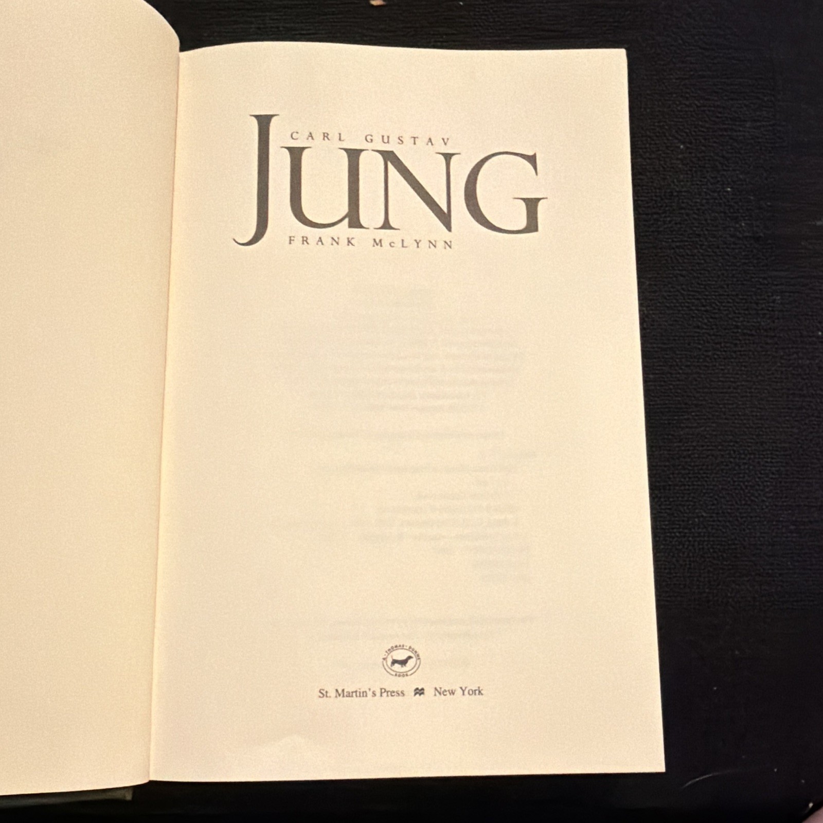 St. Martin’s Press Carl Gustav Jung Frank McLynn 1997 HC 1st US Ed 1st Ed