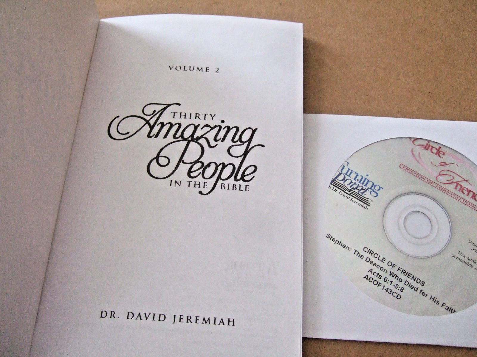 DR. DAVID JEREMIAH STUDY GUIDES THIRITY AMAZING PEOPLE IN THE BIBLE VOL 1-2 +