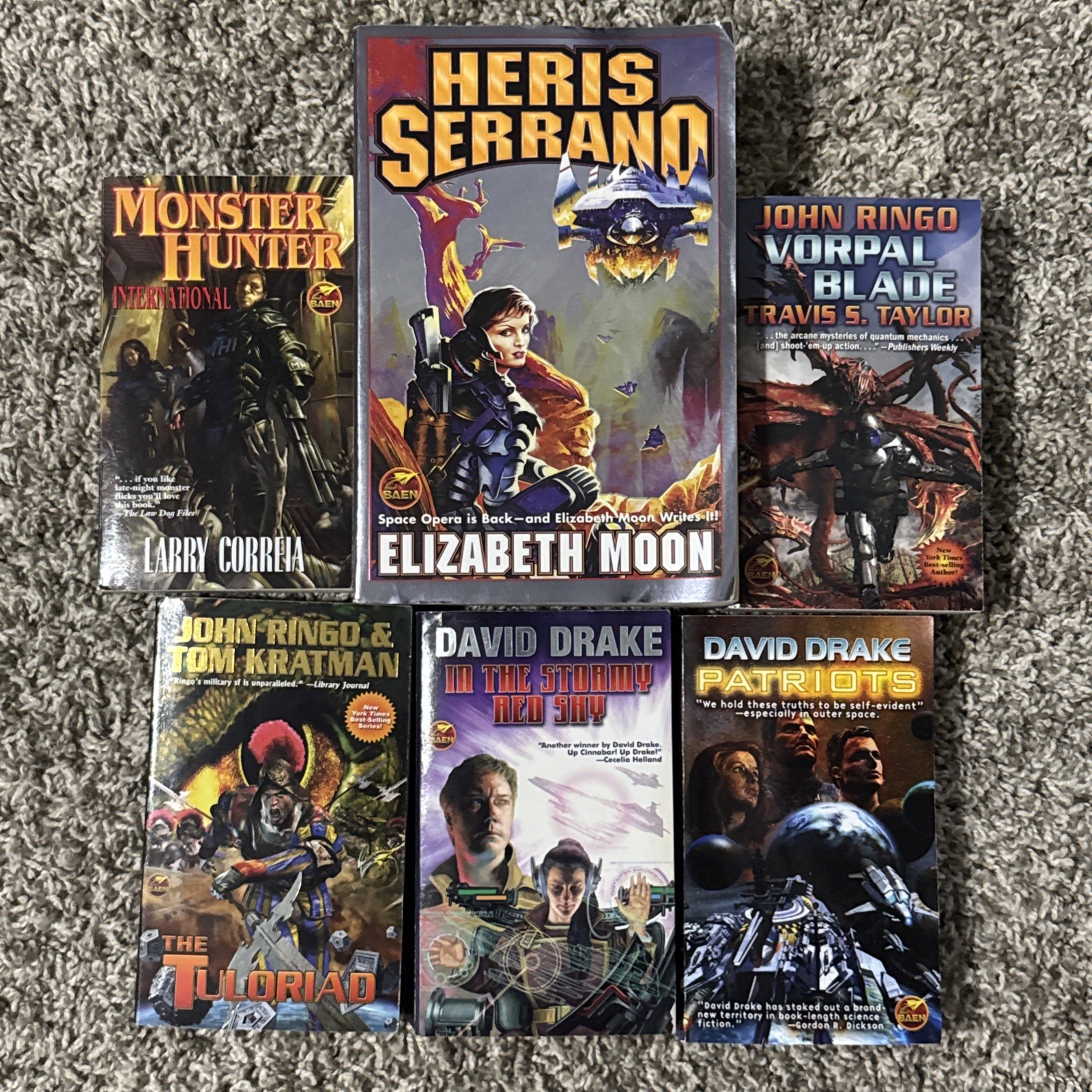 Baen Sci-Fi Lot 6 Books – Ringo Drake Moon Correia Military Space Opera Bundle