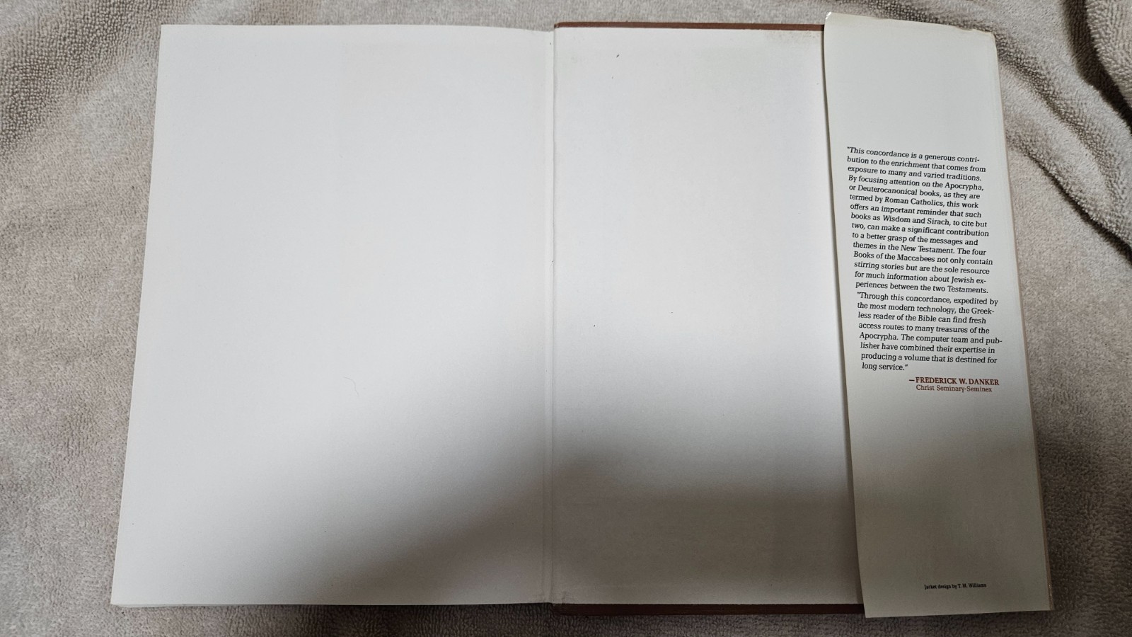‡📜 Concordance to Apocrypha Deuterocanonical Books • 1983 HCDJ 1st Ed • Scarce!
