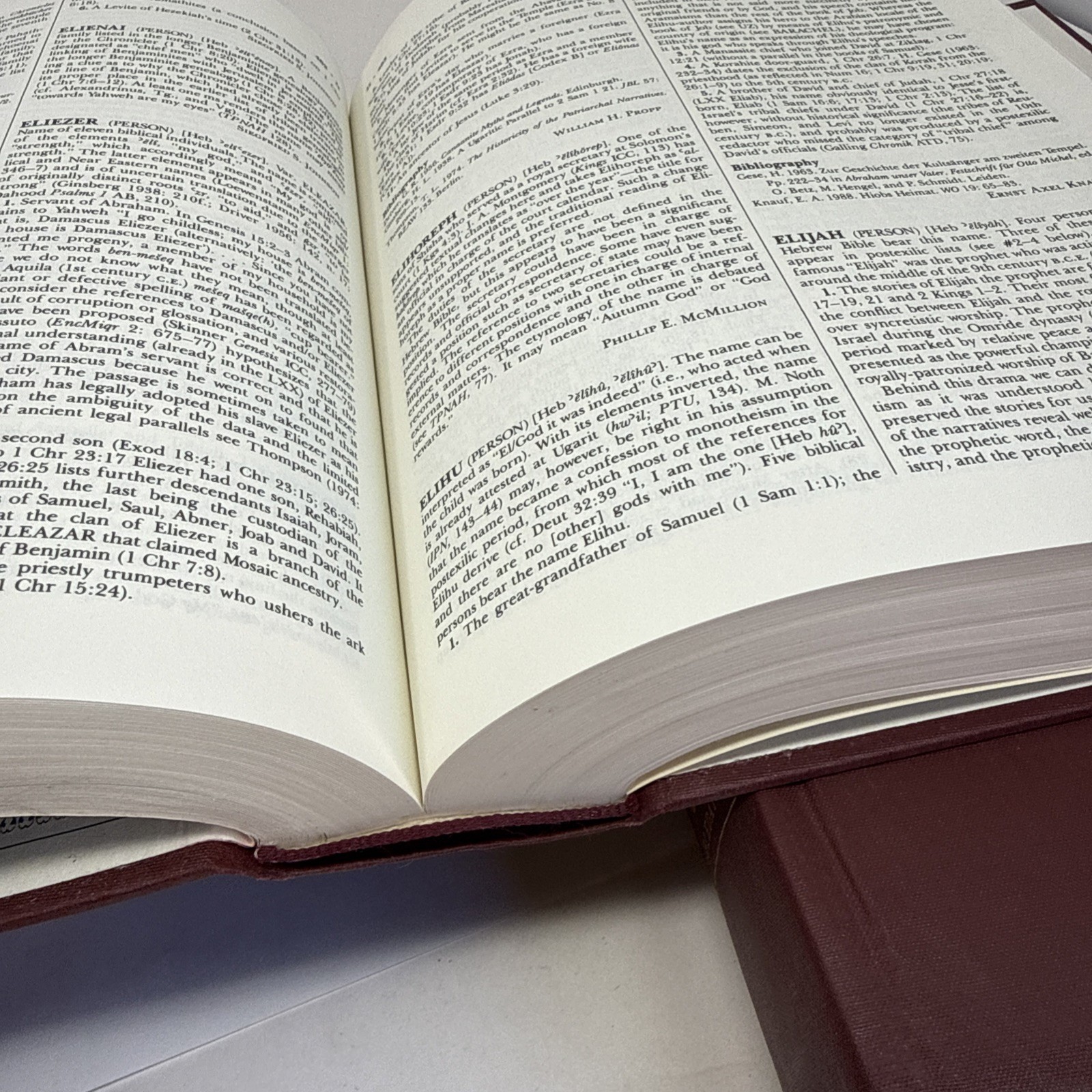 The Anchor Bible Dictionary – 6 Volume Set Hardcover 1992 Doubleday Burgundy