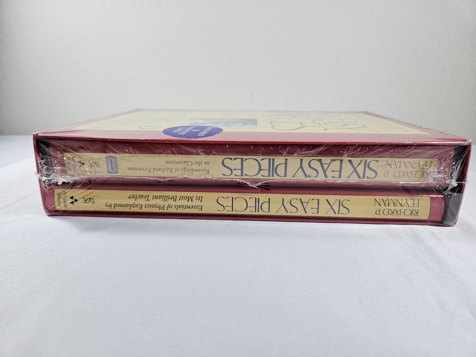 Six Easy Pieces Trade Hardcover and 6 Audio Tapes Richard P. Feynman NEW