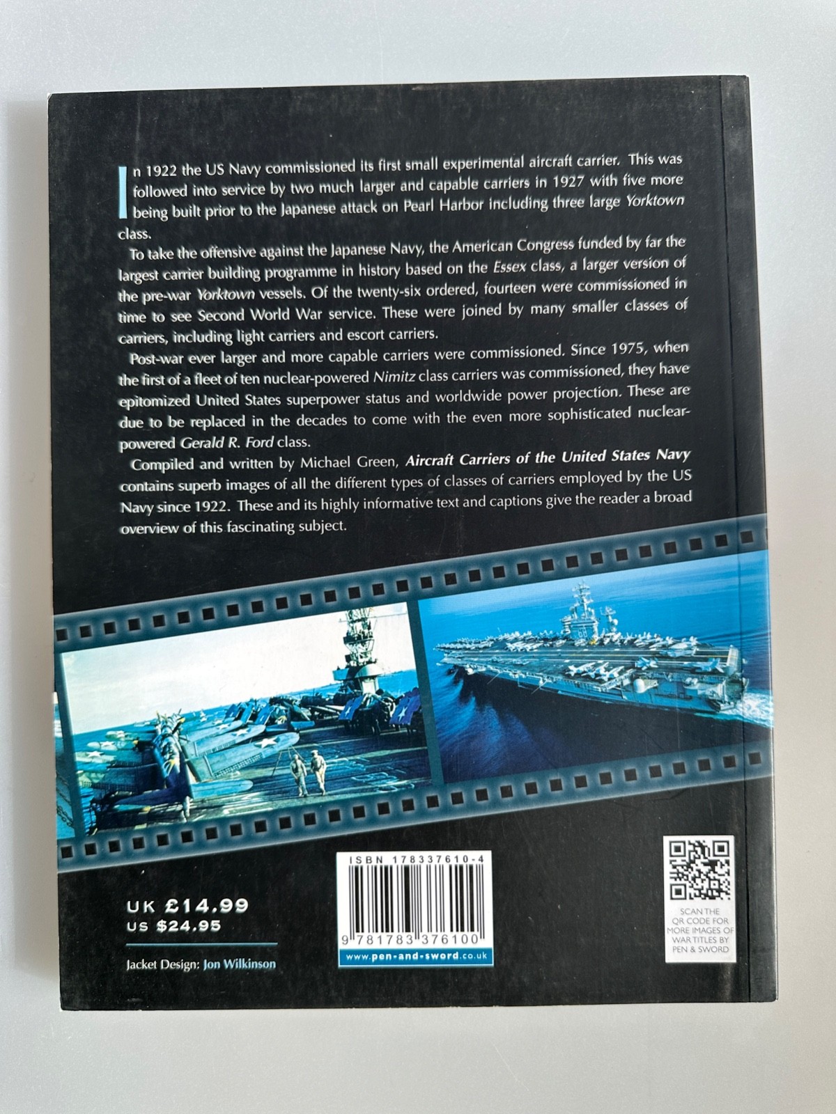Images of War Aircraft Carriers of the United States Navy Paperback
