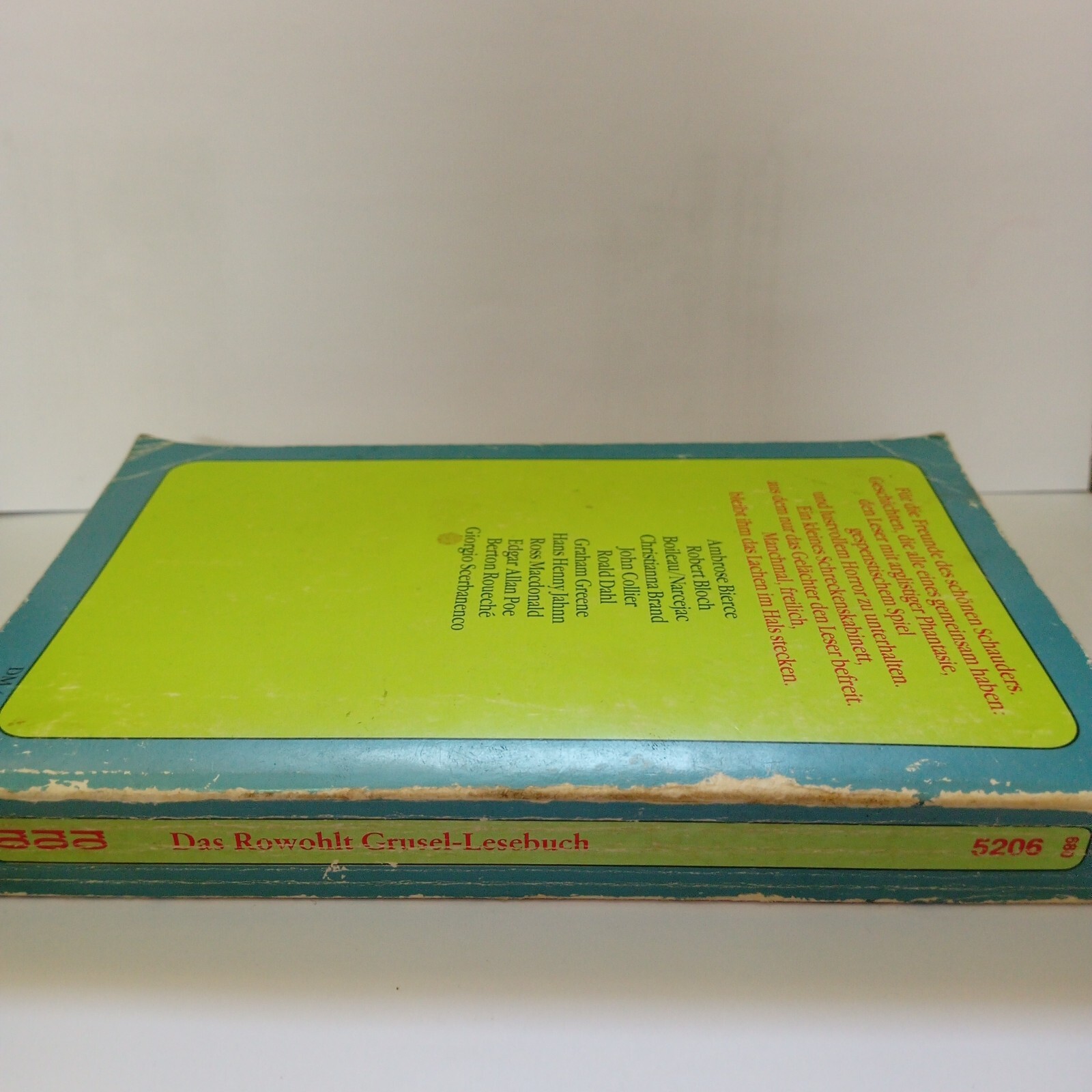 Vintage 1983 German Horror Anthology Stories Book Das Rowoholt Grusel Lesebuch
