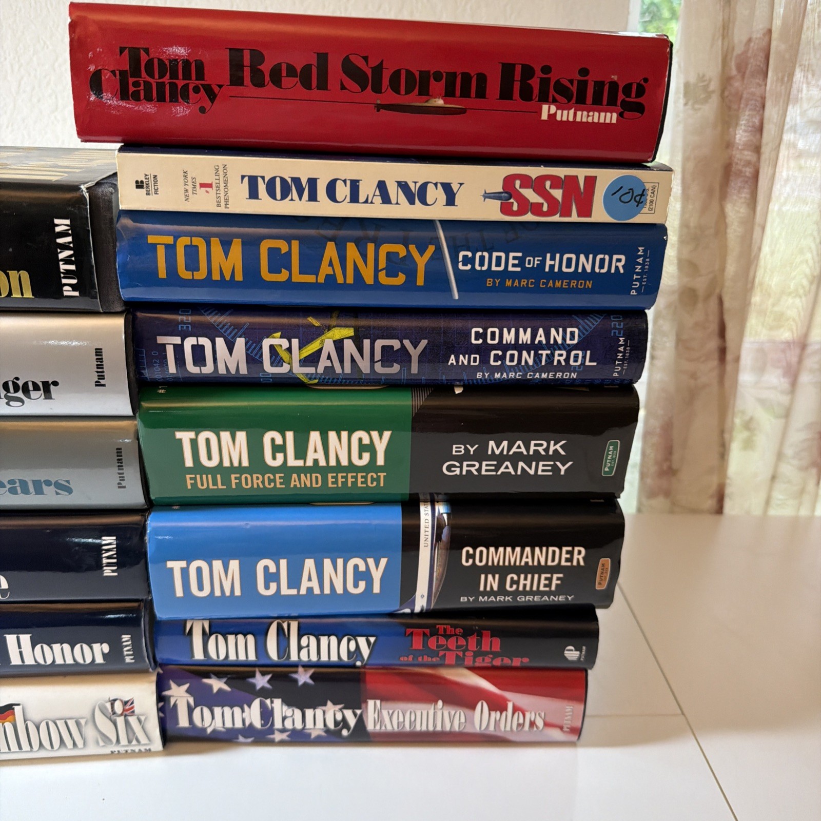 Tom Clancy 14 Book Lot Multi 1st Editions HC Jack Ryan Rainbow Six Clear Present