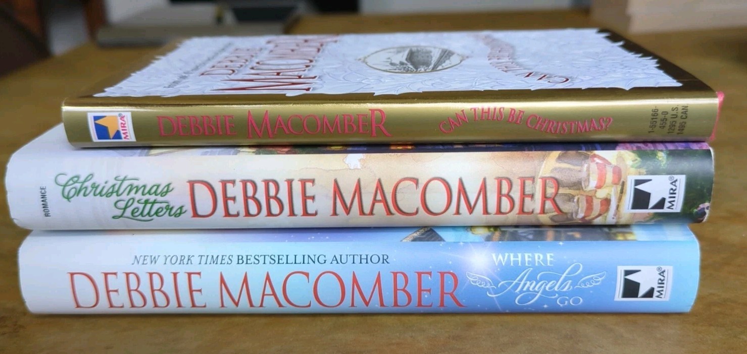 3 DEBBIE MACOMBER Christmas & Angels Hardcover Book Lot | Holiday Gift Set