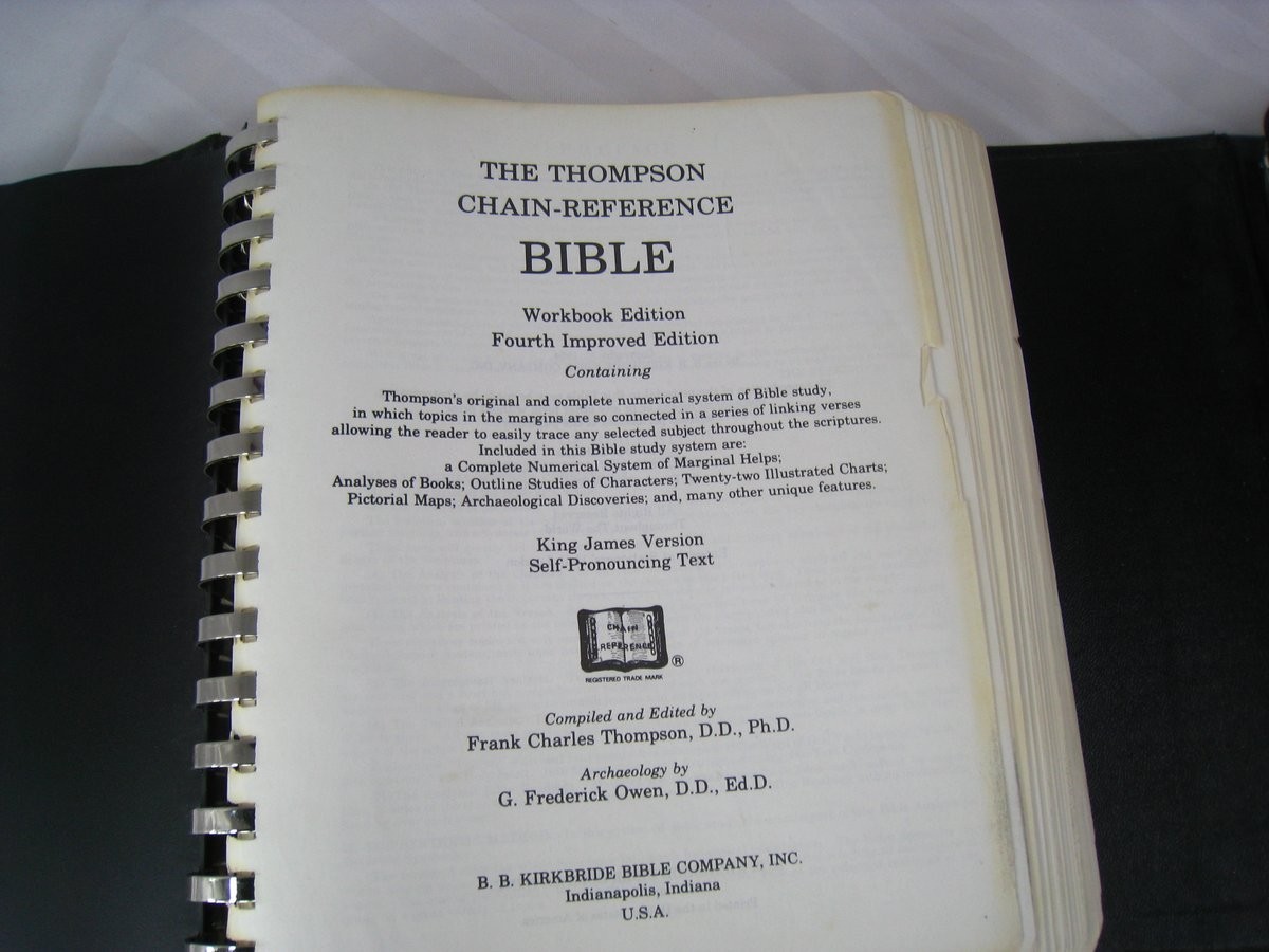 Thompson Chain Reference Bible Loose Leaf Wide Margin KIRKBRIDE 1964 4th Ed. KJV