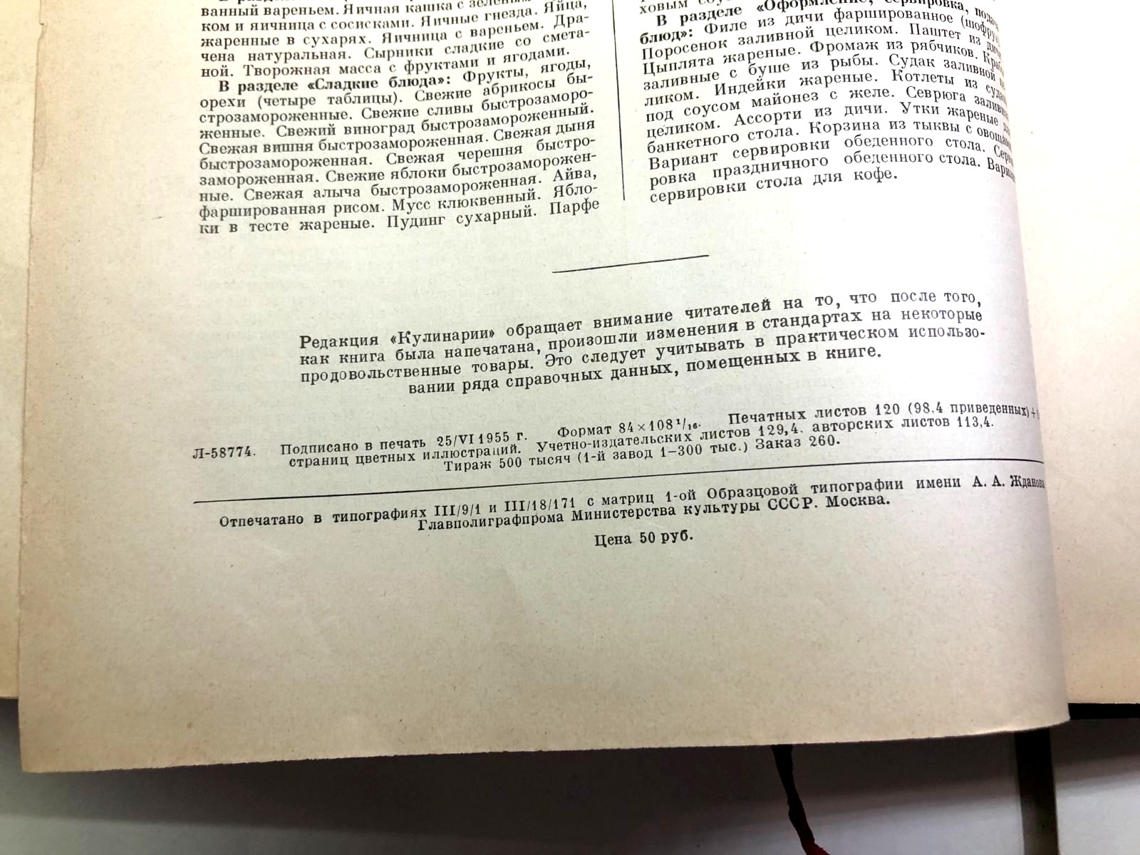 Vintage 1955 Russian Culinary USSR Soviet Cook Book Reciepes Cooking 960 pages
