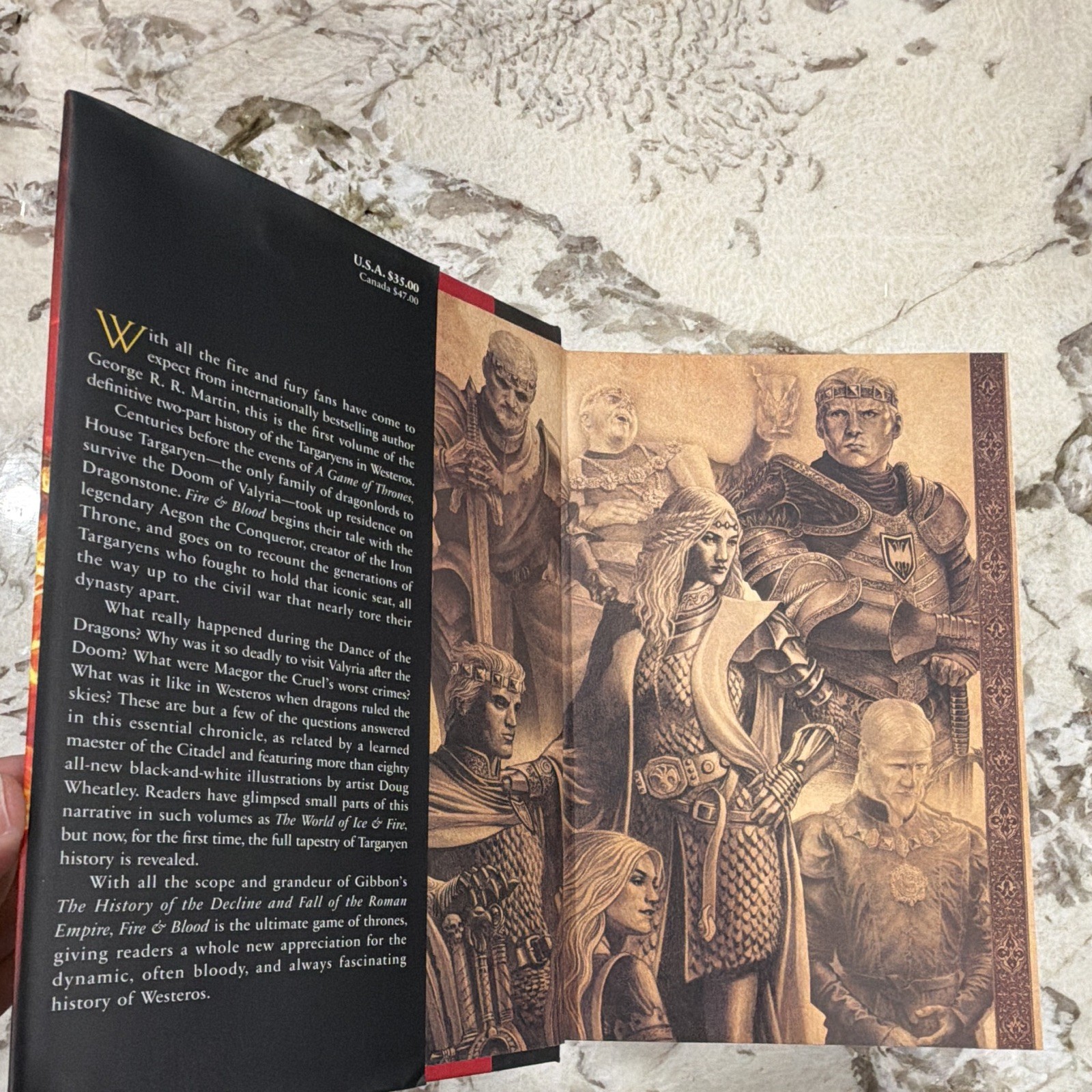 Fire & Blood George R. R. Martin Hardcover House of the Dragon First Edition 1st