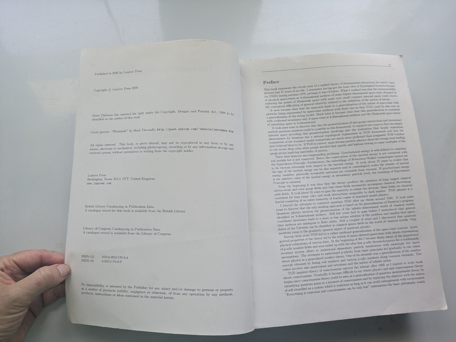 Topological Geometrodynamics – Pitkanen – Relativity Quantum Dark Luniver 2006