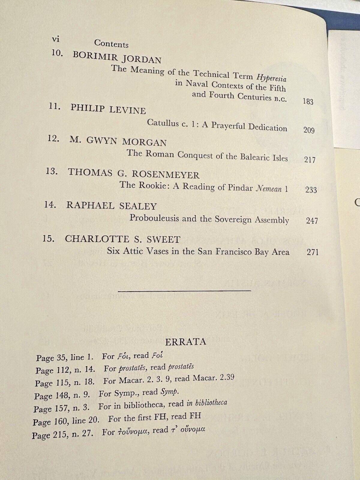 California Studies in Classical Antiquity Volume 1, 2, 10 HARDCOVER Archaeology