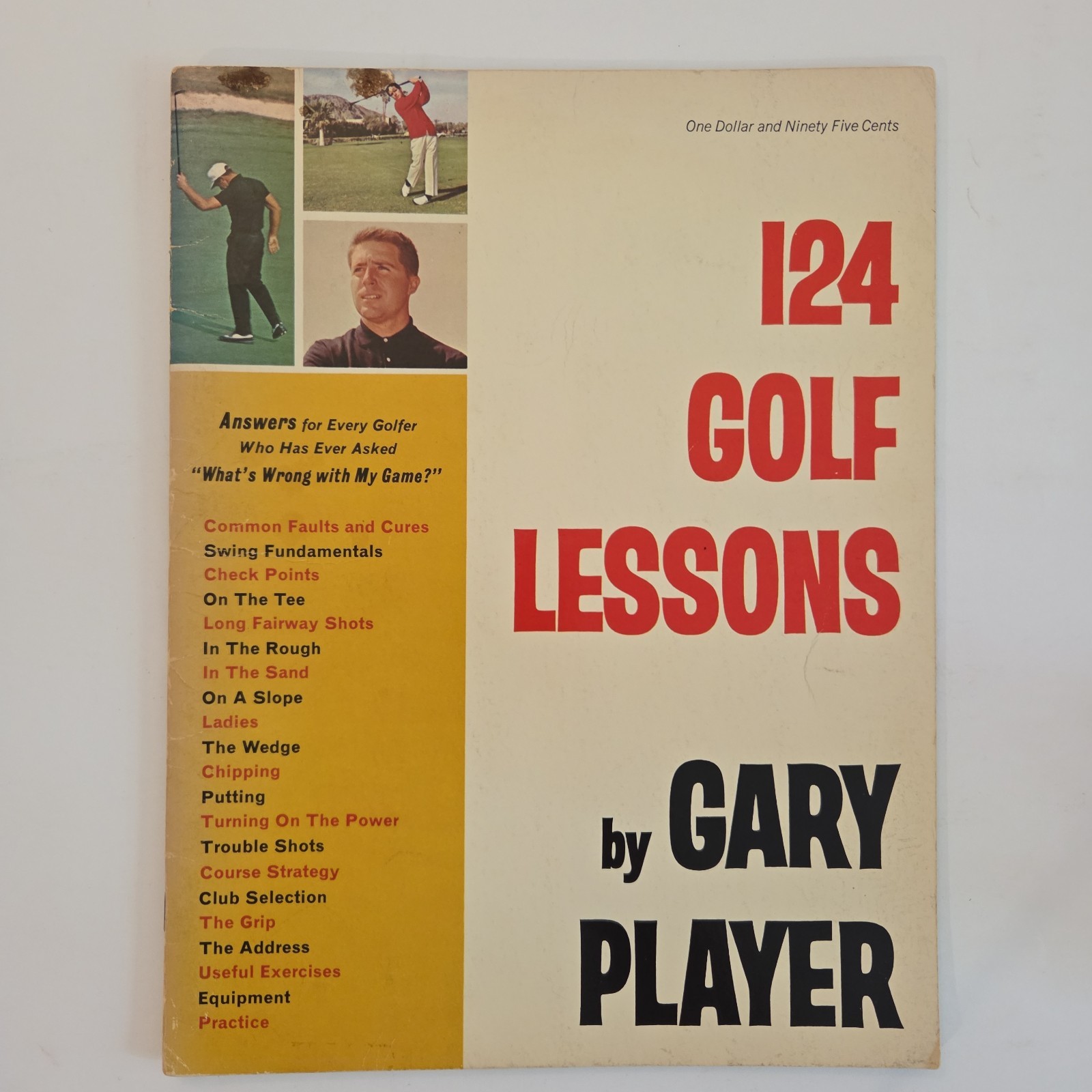“124 Golf Lessons by Gary Player” ~ Trade Paperback 1968