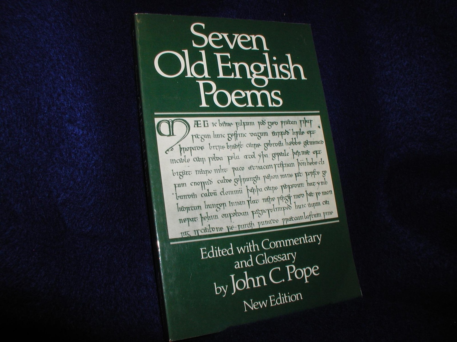 Seven Old English Poems (Norton Paperback) Pope, John Collins paperback Good