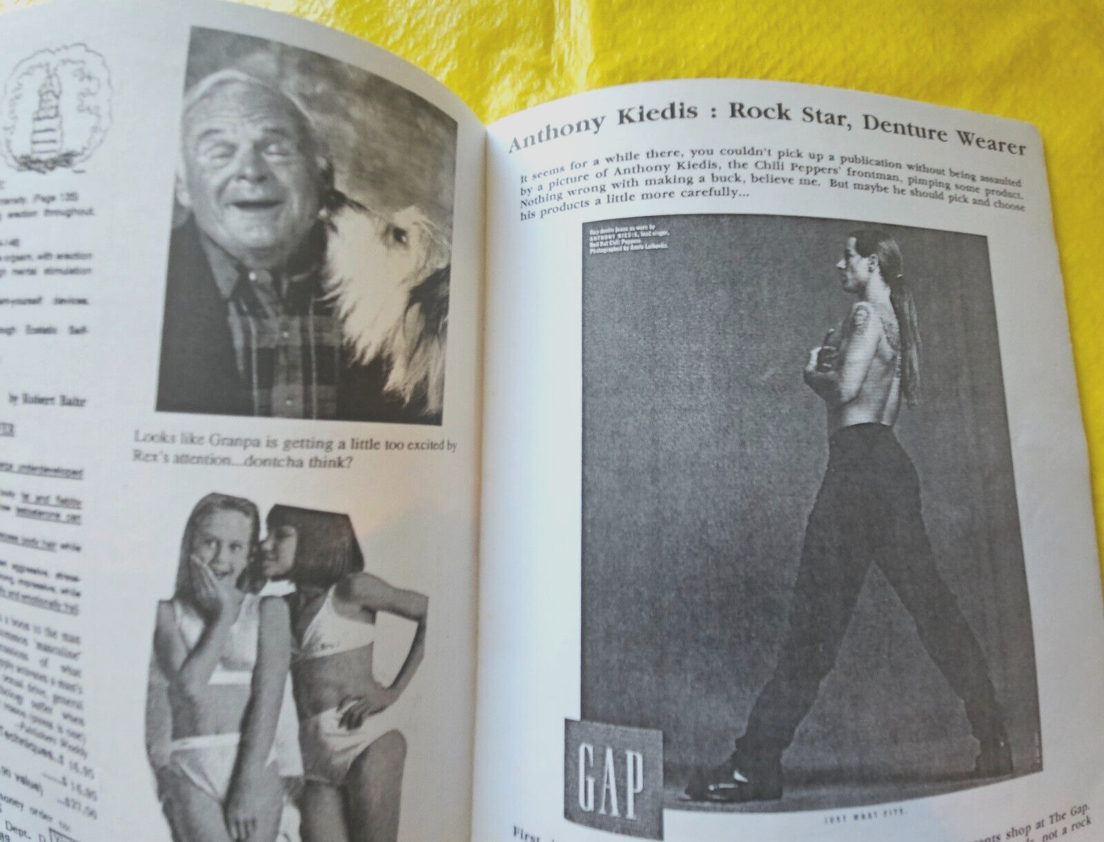 SUCK DON’T BLOW #2 ‚Mediocre Slopsheet‘ 90’S ZINE Drew Barrymore ANTHONY KIEDIS