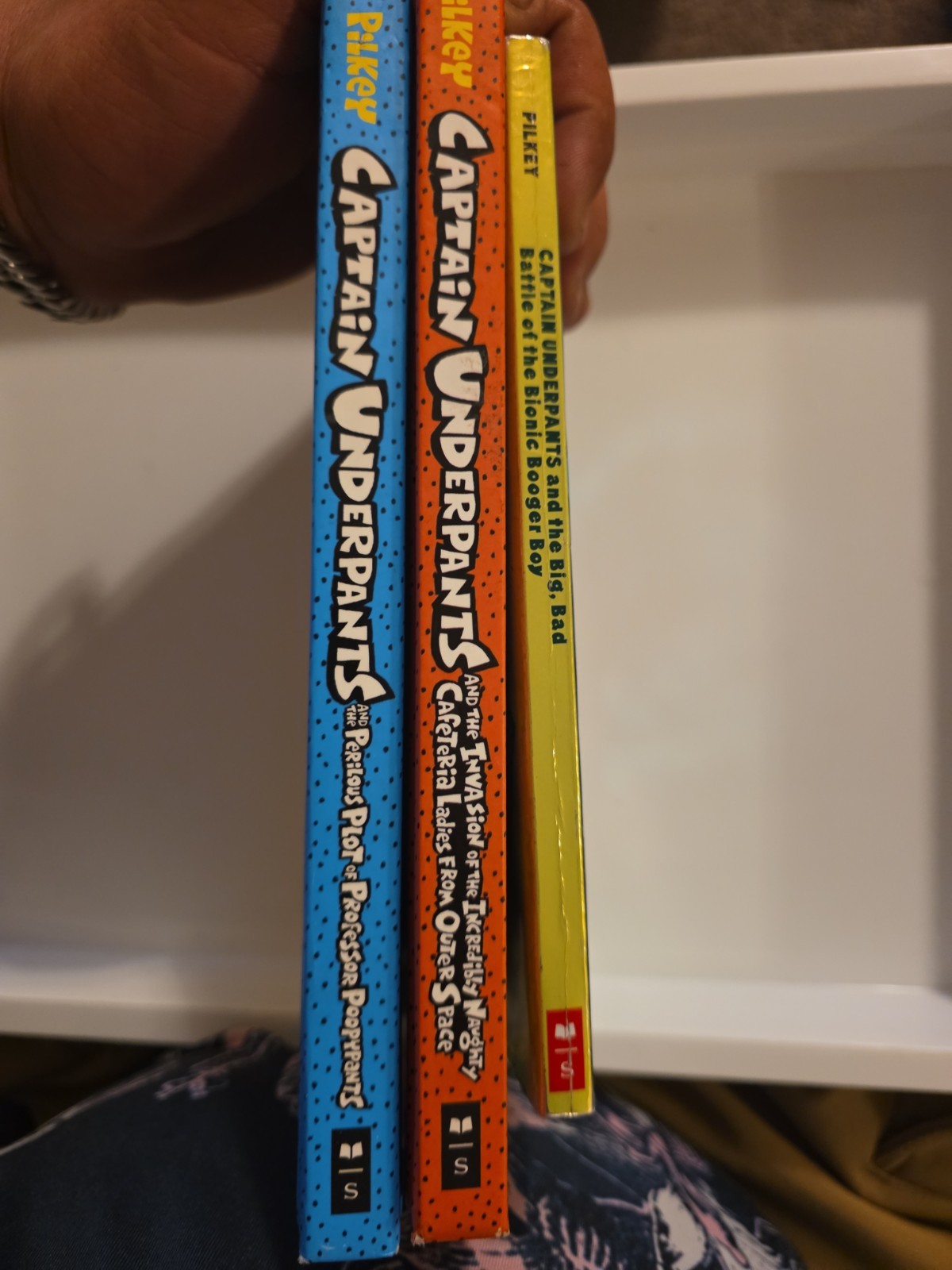Captain Underpants Dav Pilkey Lot of 3 Books Volumes 3 4 6 Mixed Color Editions