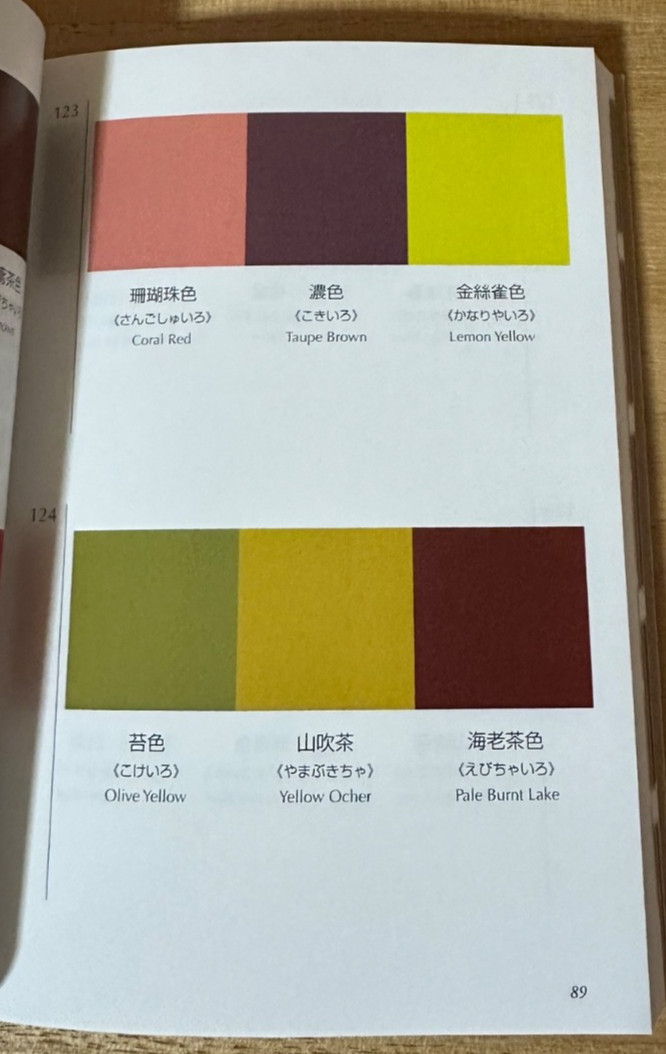 Japanese Color Scheme Book Taisho Showa Palette 348 Patterns Seigensha