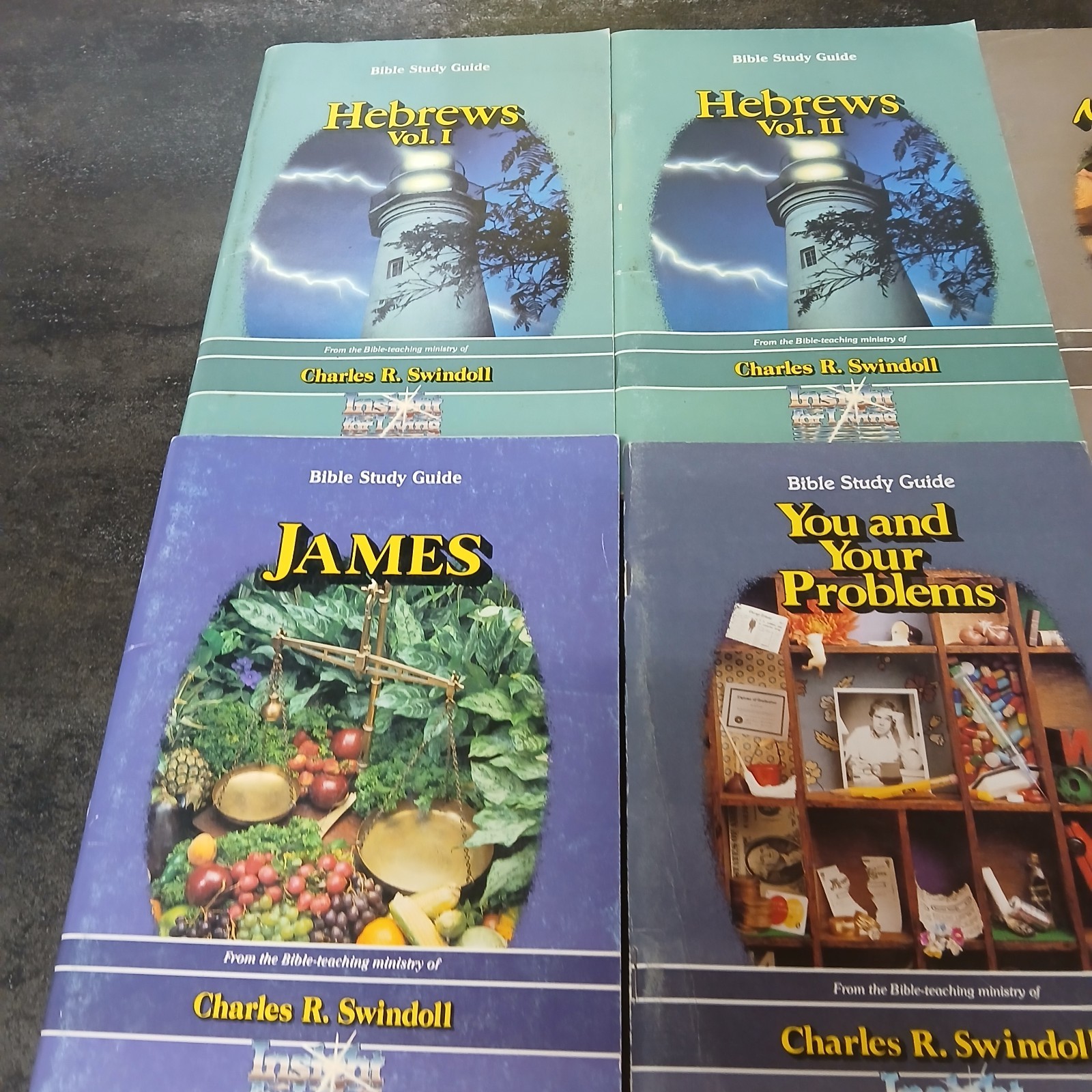 Charles R. Swindoll Pamphlet Lot of 12 Bible Study Guides 1980-1983