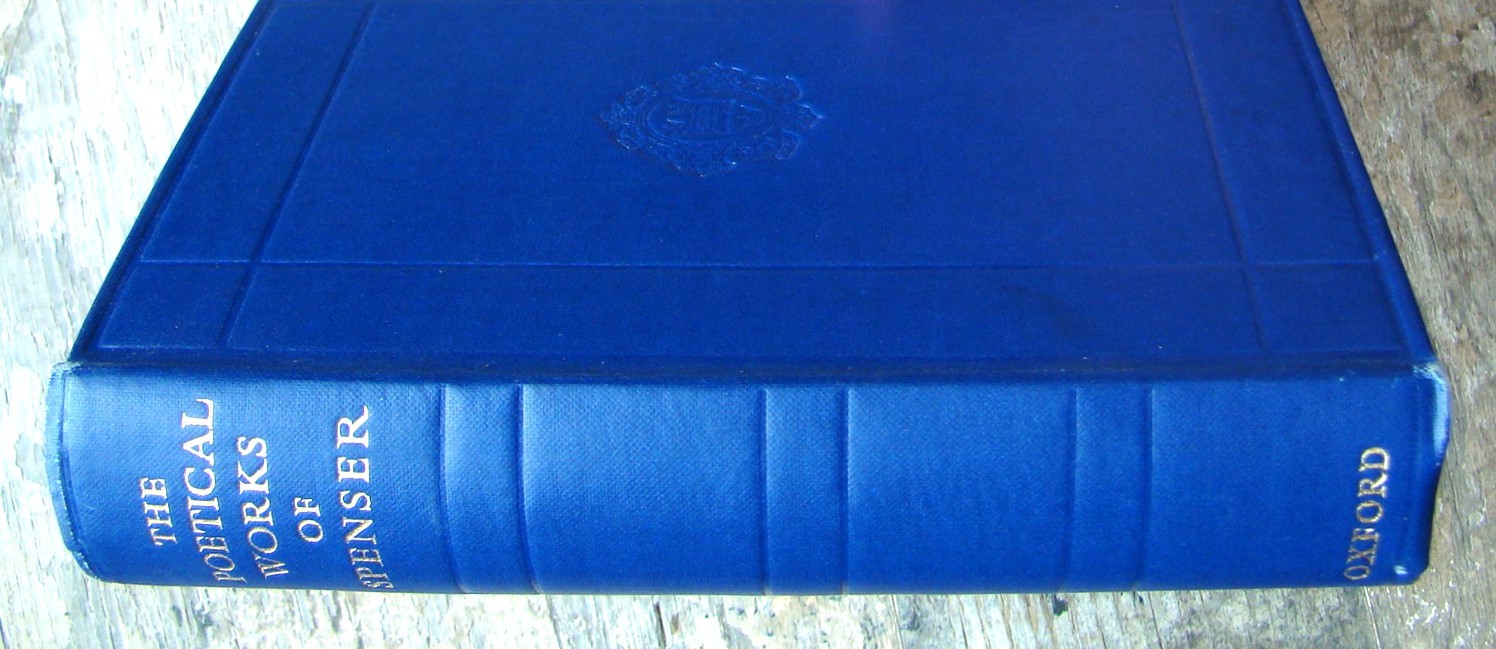 Poetical Wroks Of Edmund Spenser ~1950 Vintage HC~ Oxford Tudor England Classic