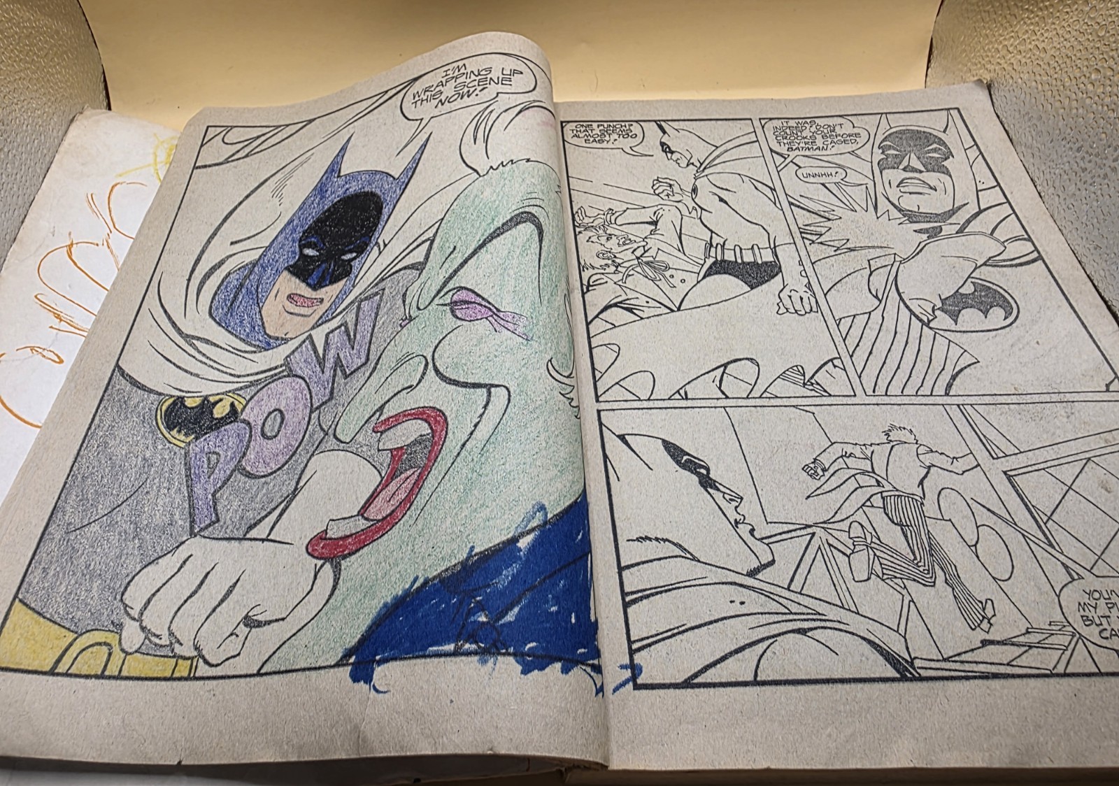 1980 Vintage Superheros 448 Page Big Big Book Coloring Activity Book Used