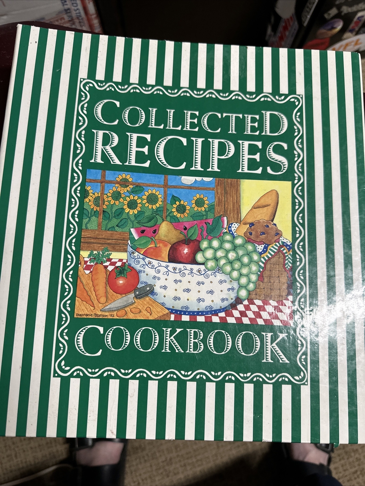 New Vintage 3 Ring Empty Collected Recipes Book Meadowsweet Kitchens 11×12