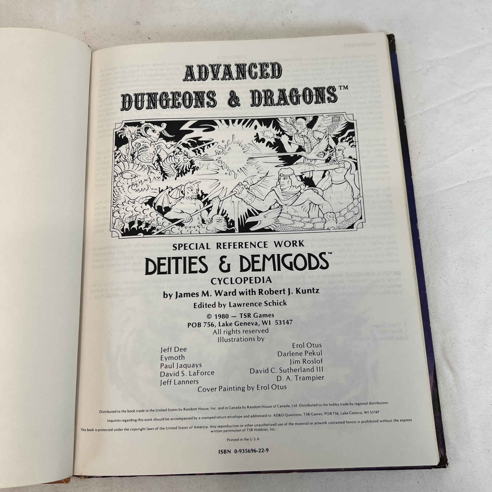 TSR D&D Deities & Demigods Advanced Dungeons & Dragons 144 Pages TSR 2013