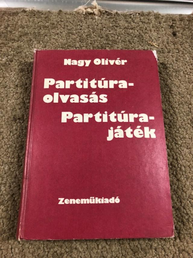 Nagy Oliver Partitura-olvasas Partitura-jatek Hard Cover book 424 pages +FREE