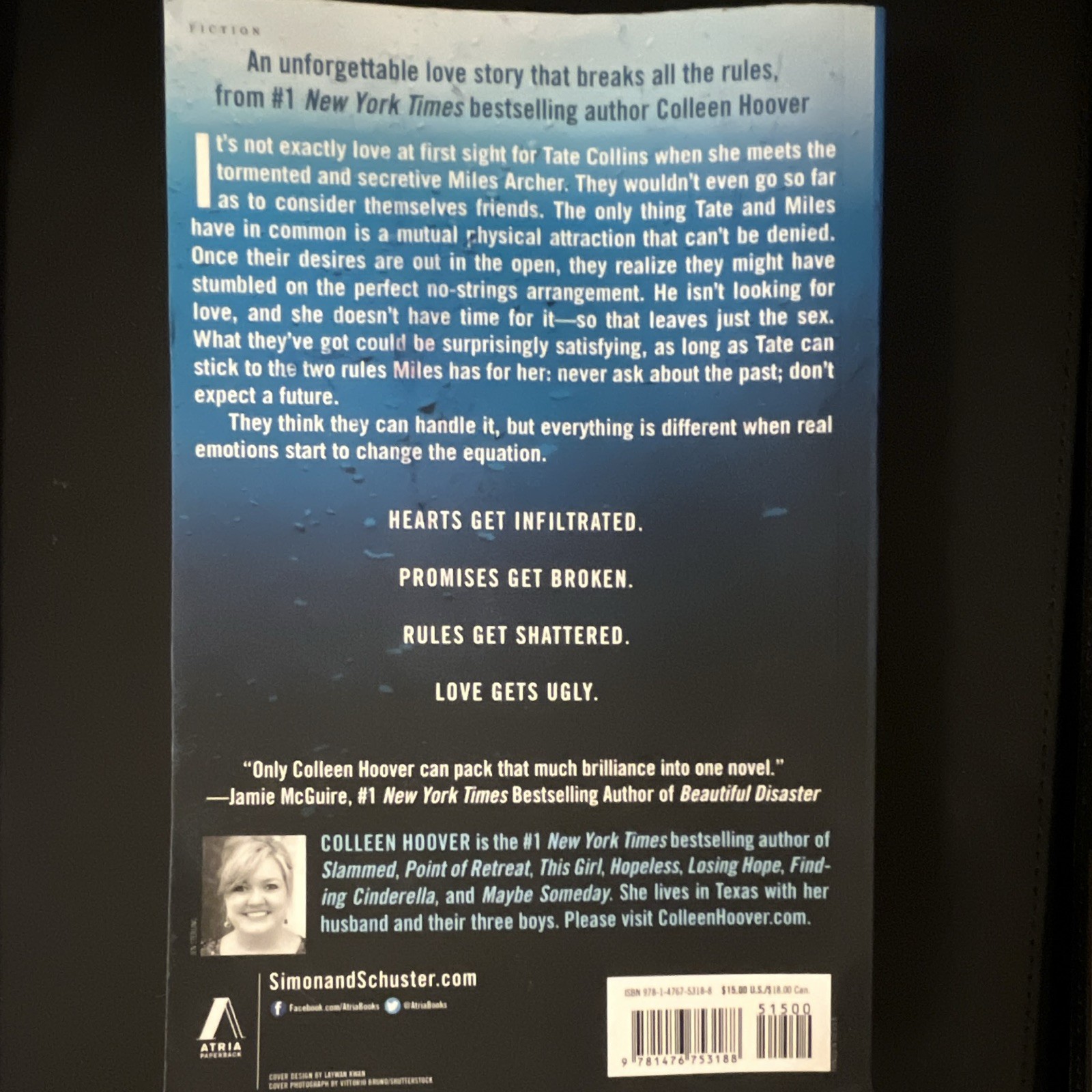 Ugly Love: A Novel by Colleen Hoover (2014, Trade Paperback) Atria Books