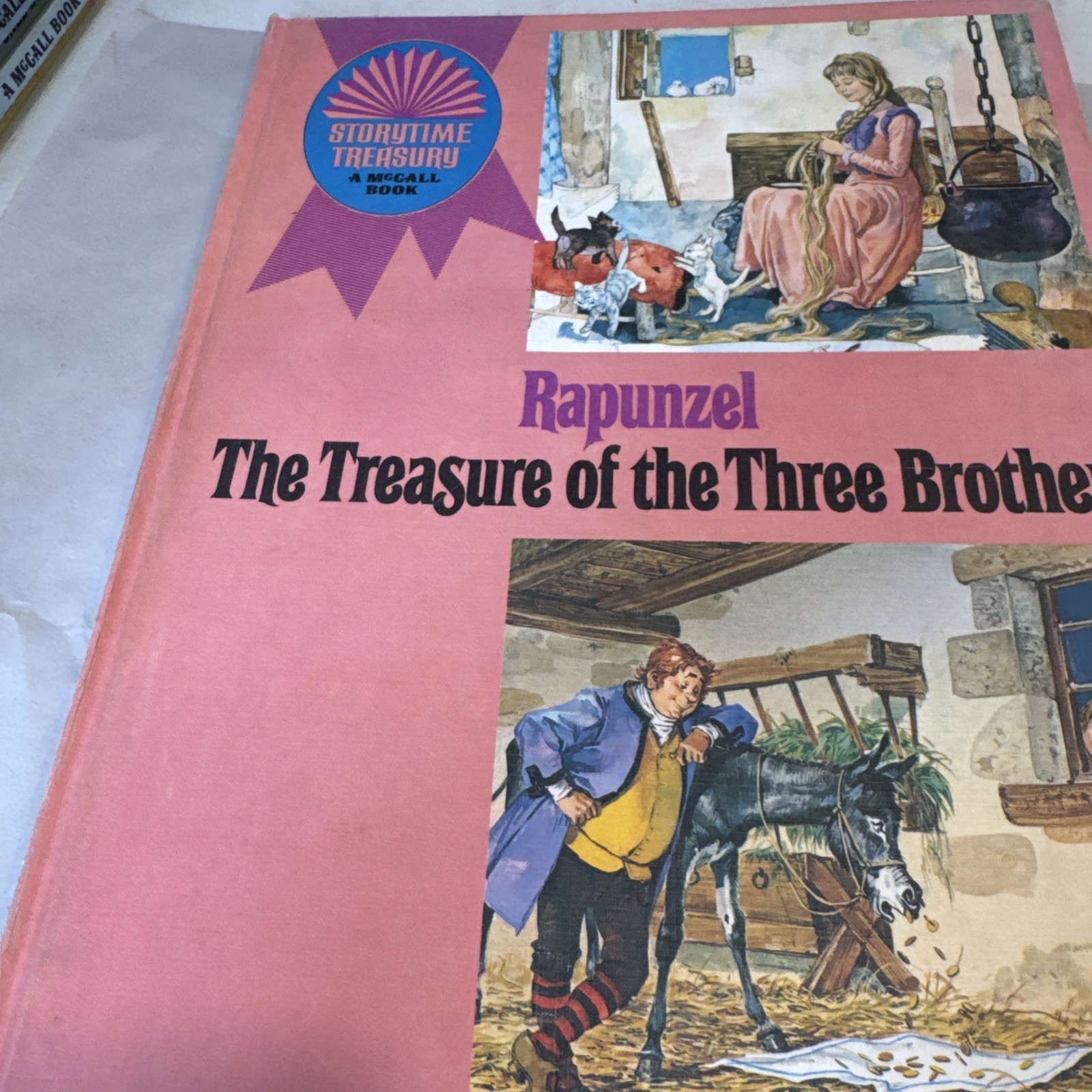 Vintage 1969 Storytime Treasury RAPUNZEL / THE TREASURE OF THE THREE BROTHERS
