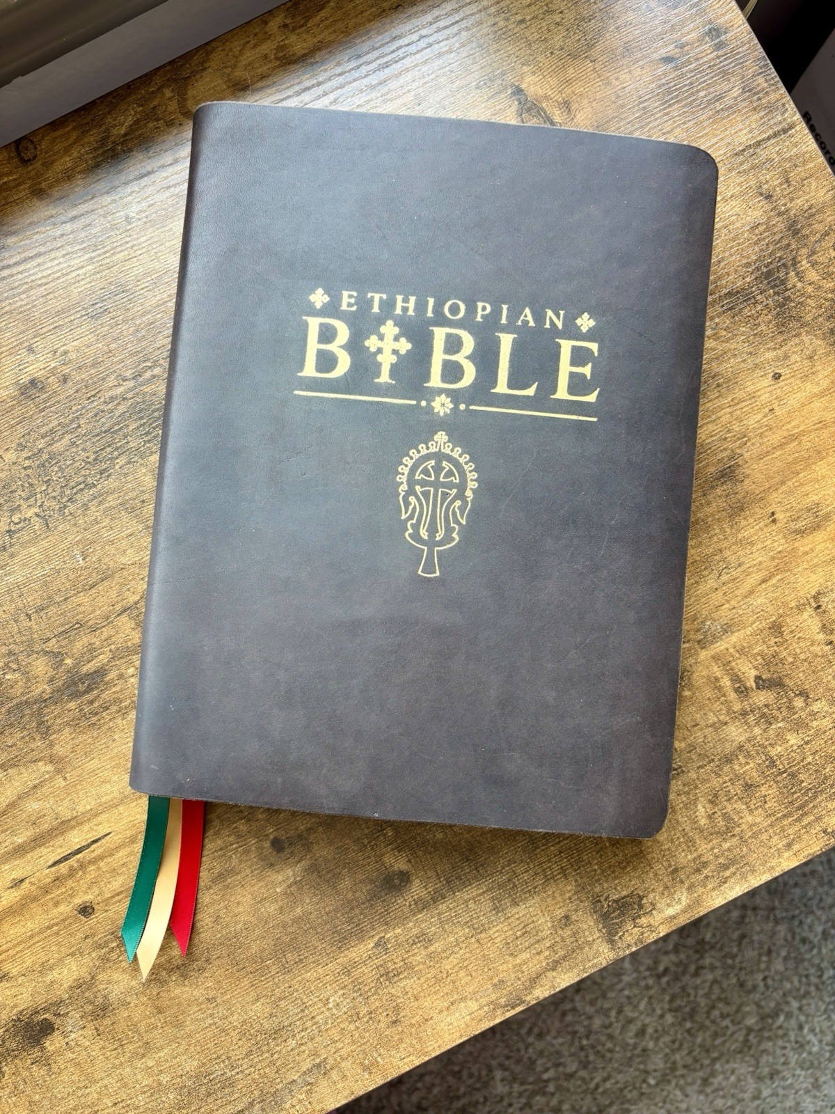 Ethiopian Bible In English Genuine Leather Rebind Choice of Color Handbound.