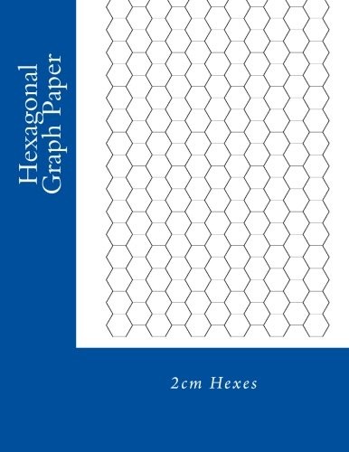 HEXAGONAL GRAPH PAPER: 2CM HEXES By Paul M Fleury **BRAND NEW**