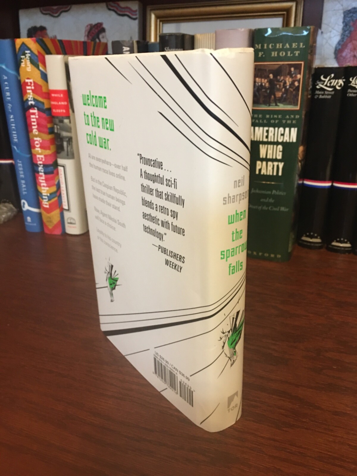 When the Sparrow Falls. Neil Sharpson 1st HC Ptg. Tor 2021. Fine Unread