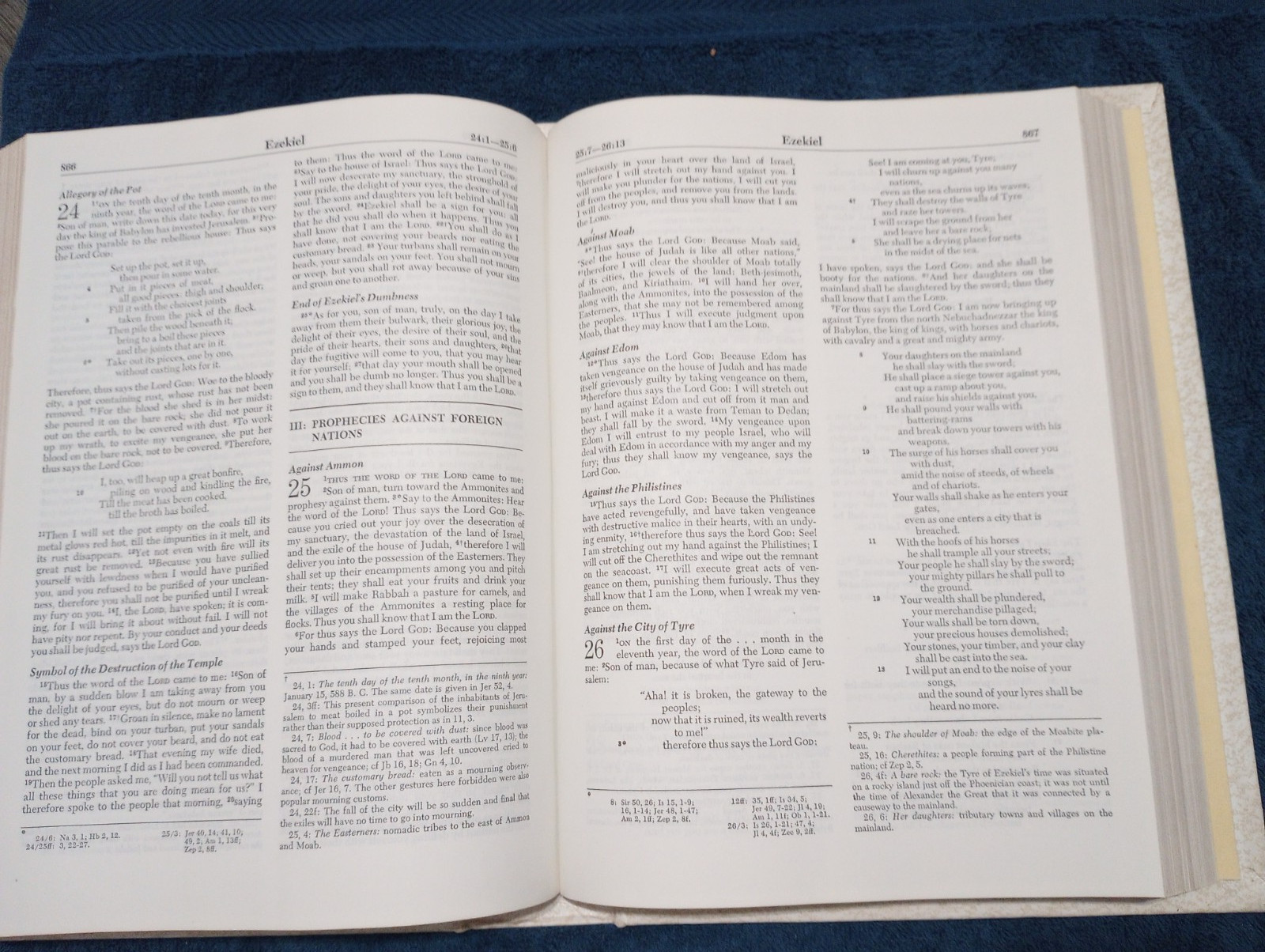 1250 pages, The New American Bible, Holy Bible, Catholic, 12″ x 9″ with gold